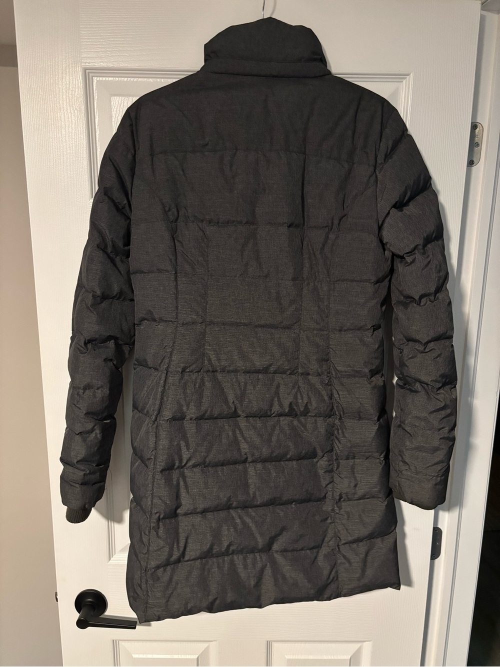Roots Canada Goose Down Long Puffer Coat - Charcoal Grey, Size M - Picture 3 of 6